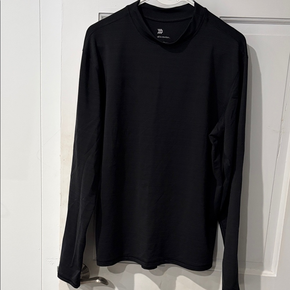 All in Motion Black Long Sleeve Men's Tee